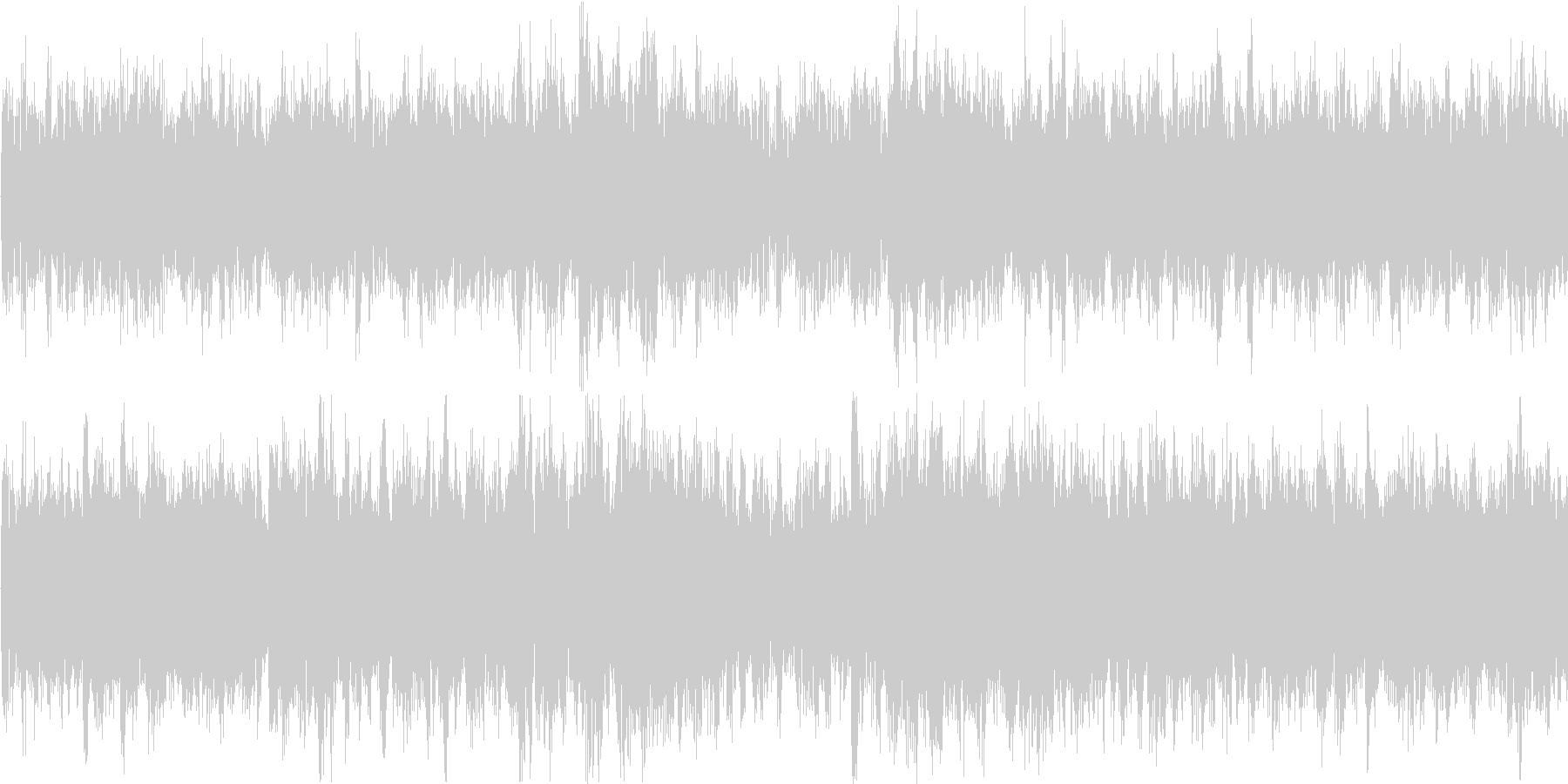 電子的な音で繰り返される楽曲です。の未再生の波形