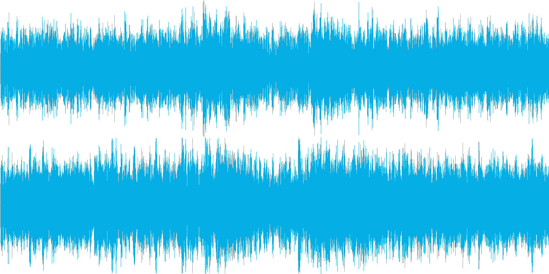 電子的な音で繰り返される楽曲です。の再生済みの波形