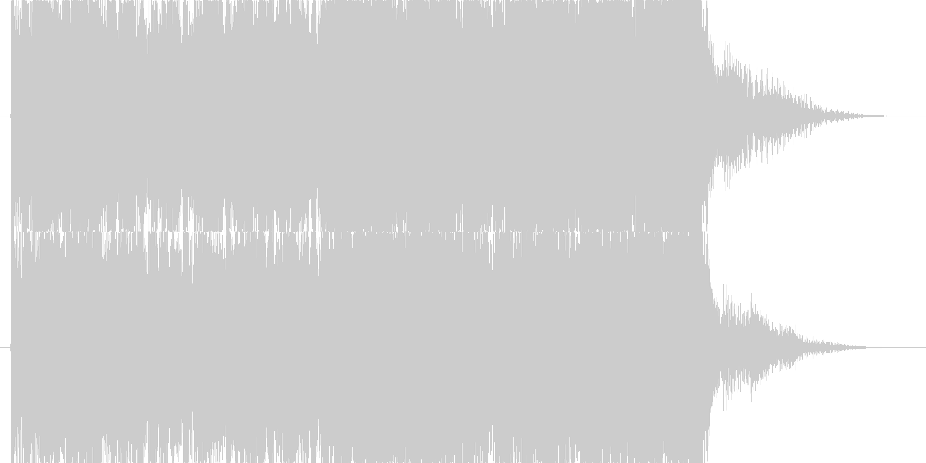 敗れた戦場で立ちつくすイメージの未再生の波形