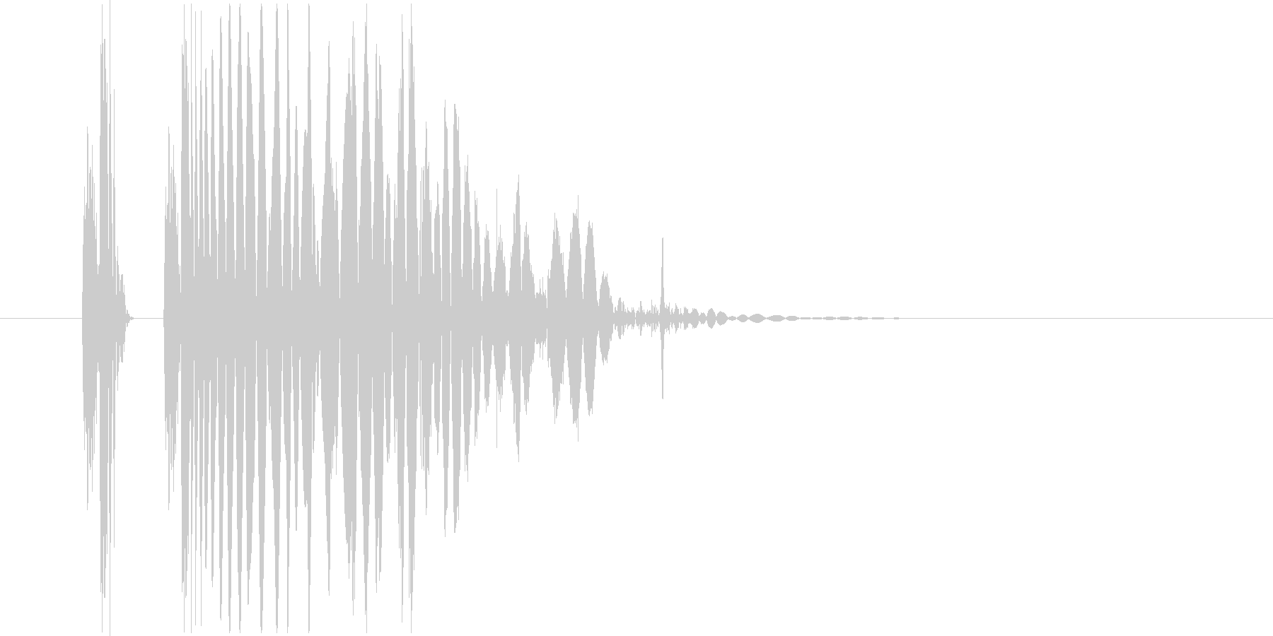 ヒット音。重い音。デュクシの未再生の波形