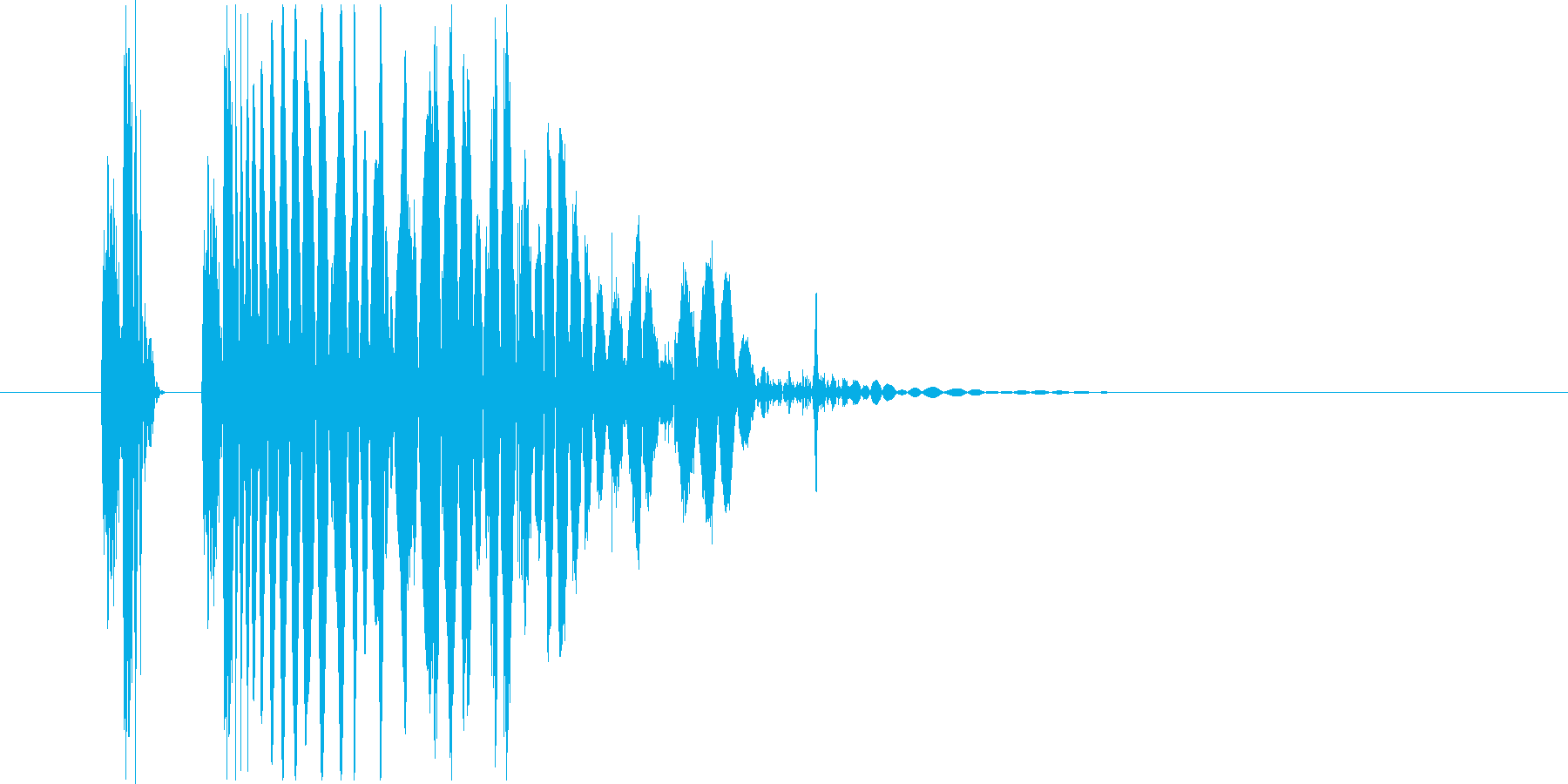ヒット音。重い音。デュクシの再生済みの波形