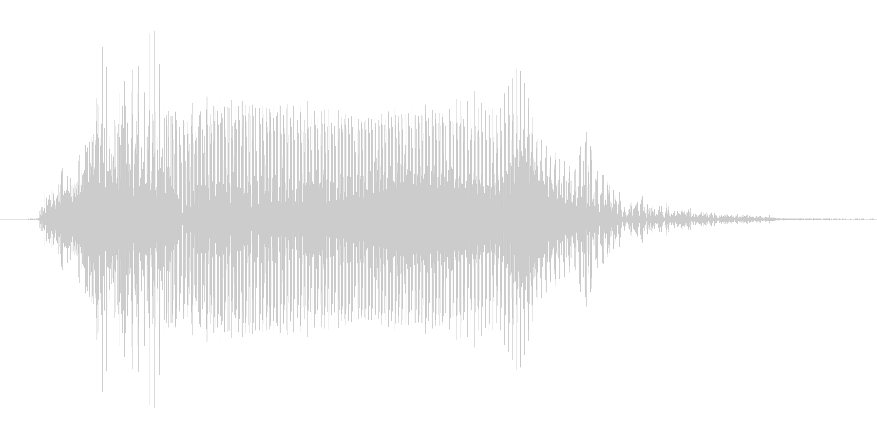 たあっ!(Type-D)の未再生の波形