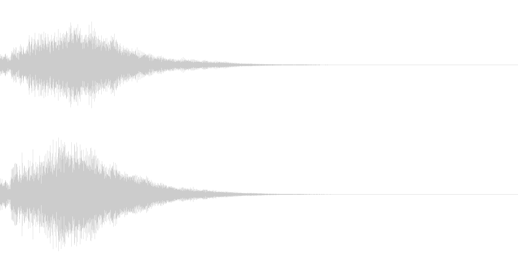 シンプルな決定音 ボタン音 正解音 18の未再生の波形