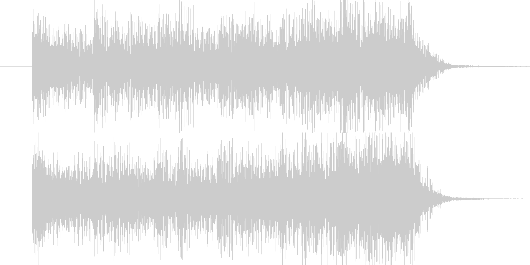 ホラーな破裂音 ロゴサウンドにどうぞの未再生の波形