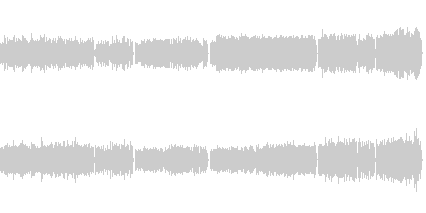 ルーマニア民俗舞曲の未再生の波形