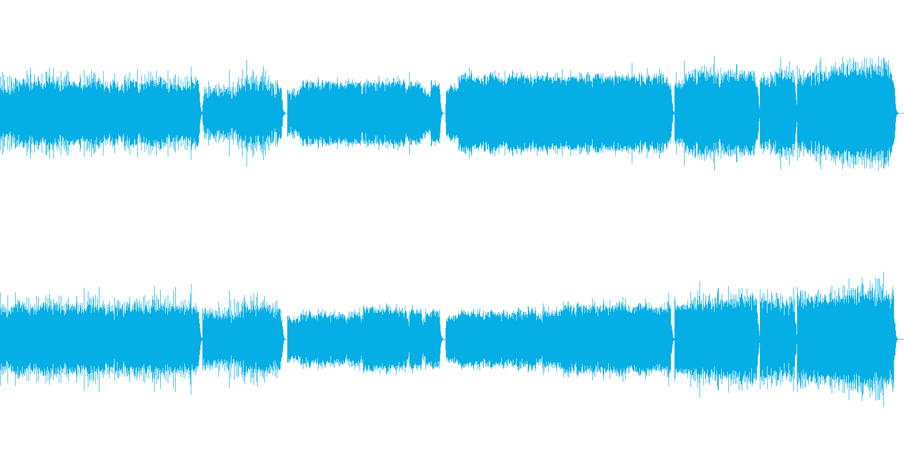 ルーマニア民俗舞曲の再生済みの波形