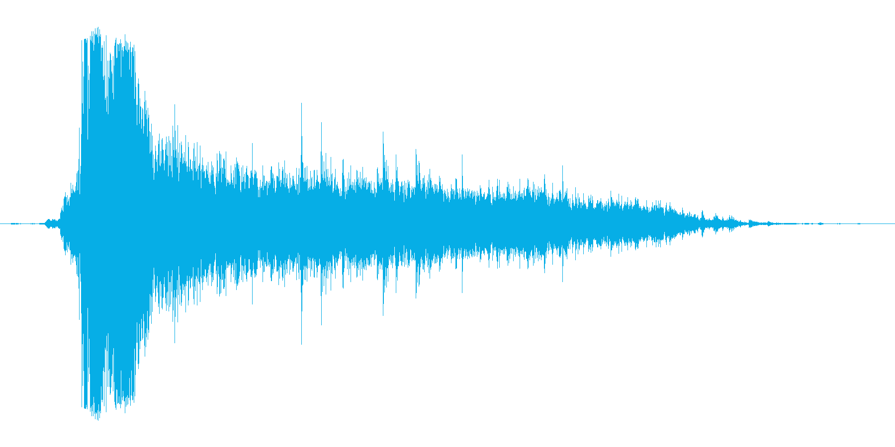 ザーァァァ。トイレの水を流す音(大)の再生済みの波形