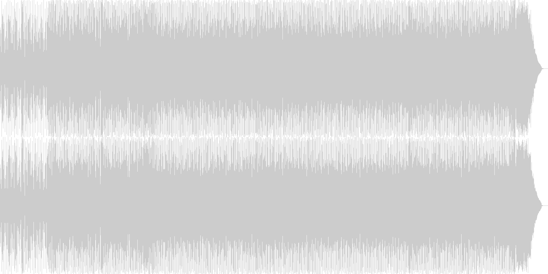 ゴリゴリのテクノトラックの未再生の波形