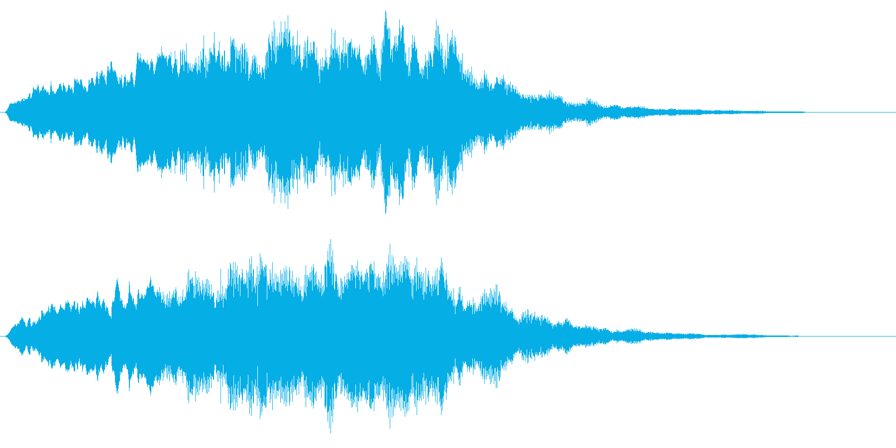 ホラーな音 恐怖を演出するストリングスの再生済みの波形
