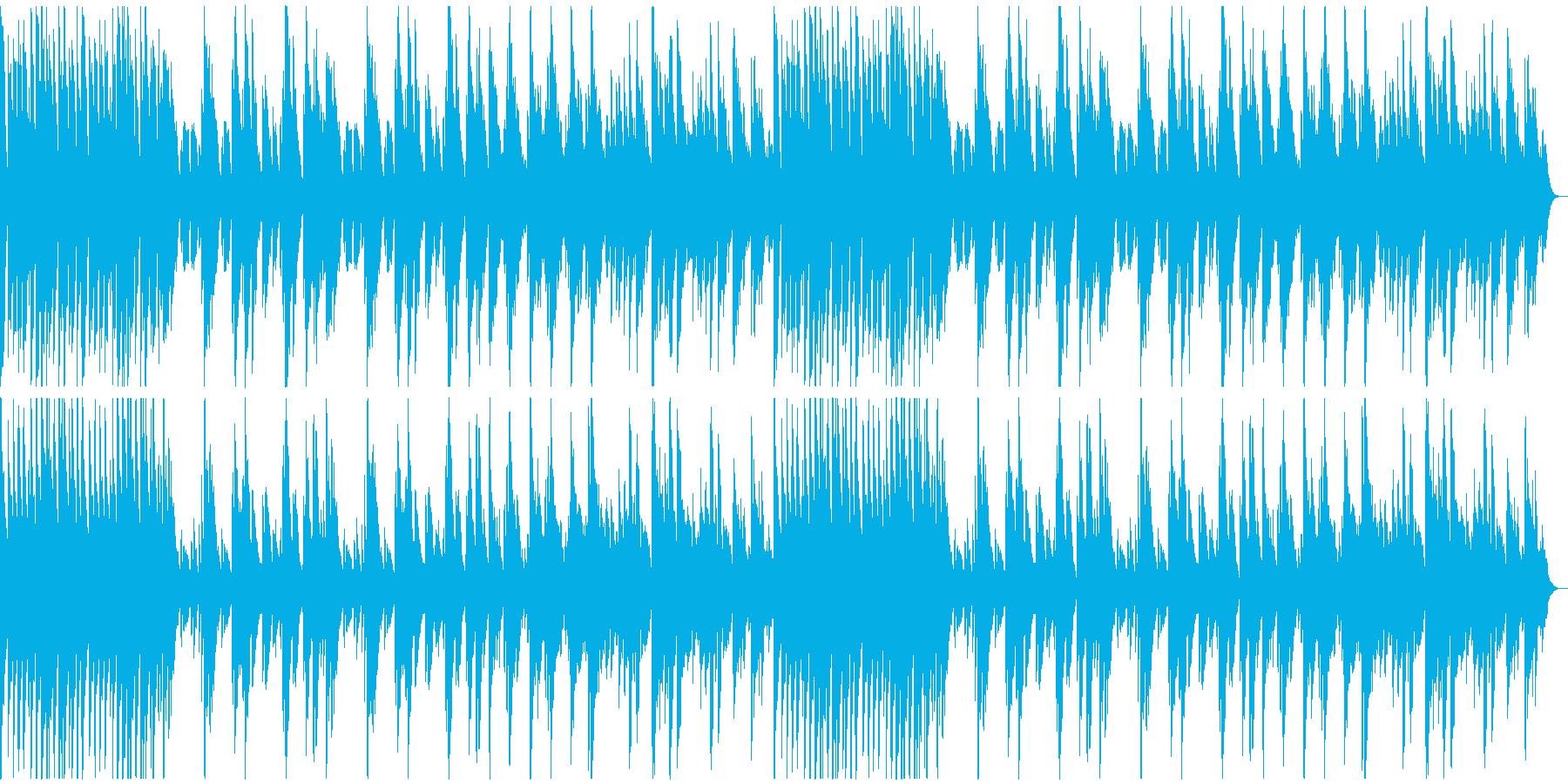 軽快なリズムのソロ・ピアノ曲の再生済みの波形