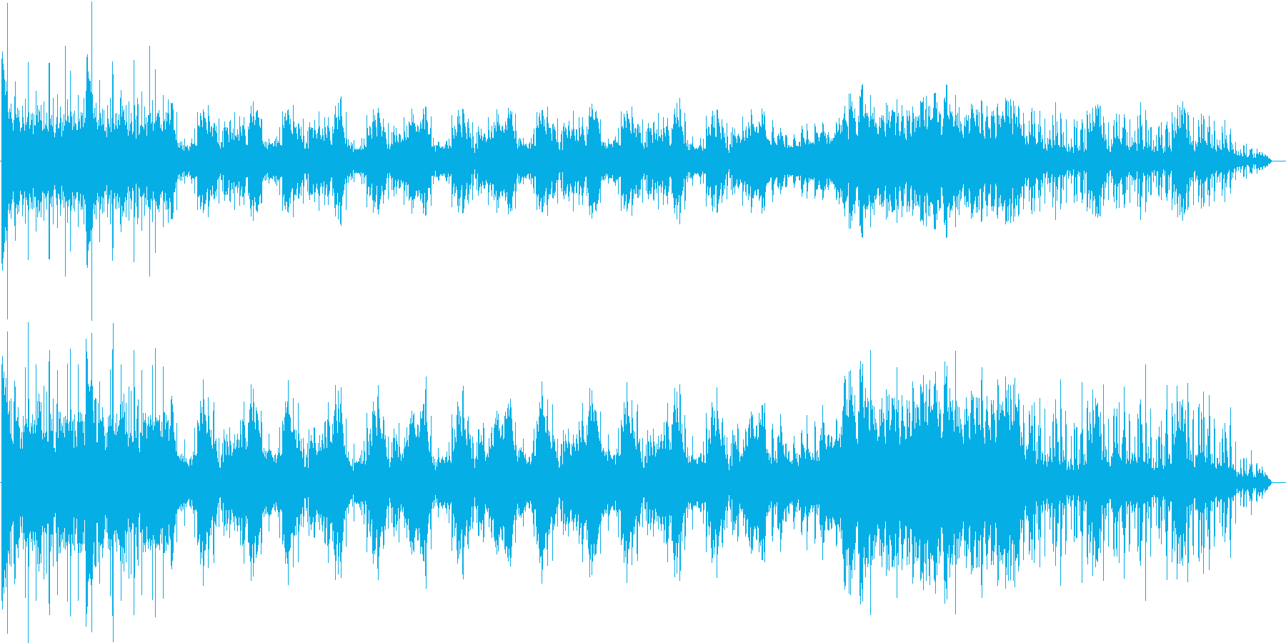 148bpm、Ab-Maj、ピアノメインの再生済みの波形
