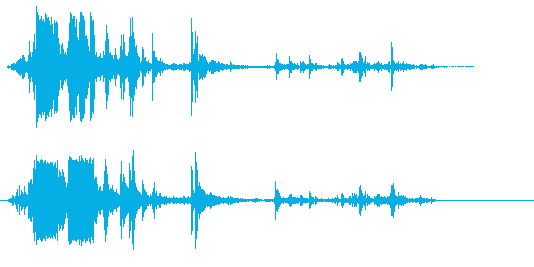 カラカラカラ(氷の音)の再生済みの波形