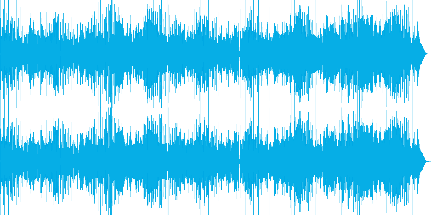 さらっと終わってしまう優しい儚さの再生済みの波形