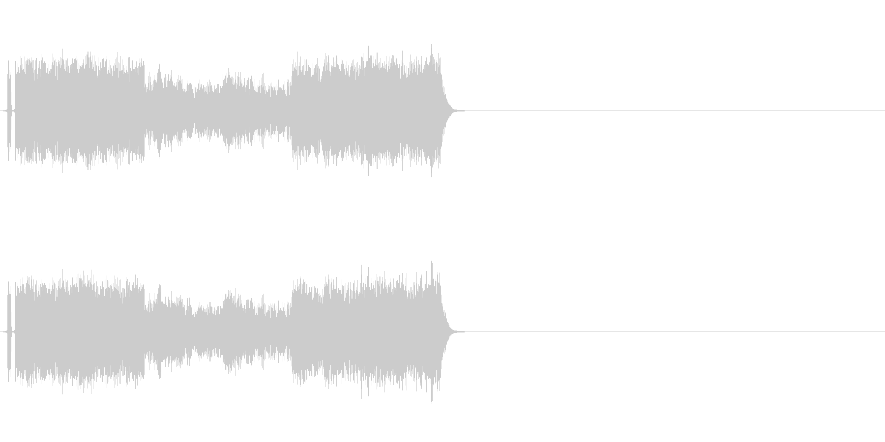 機械音の未再生の波形