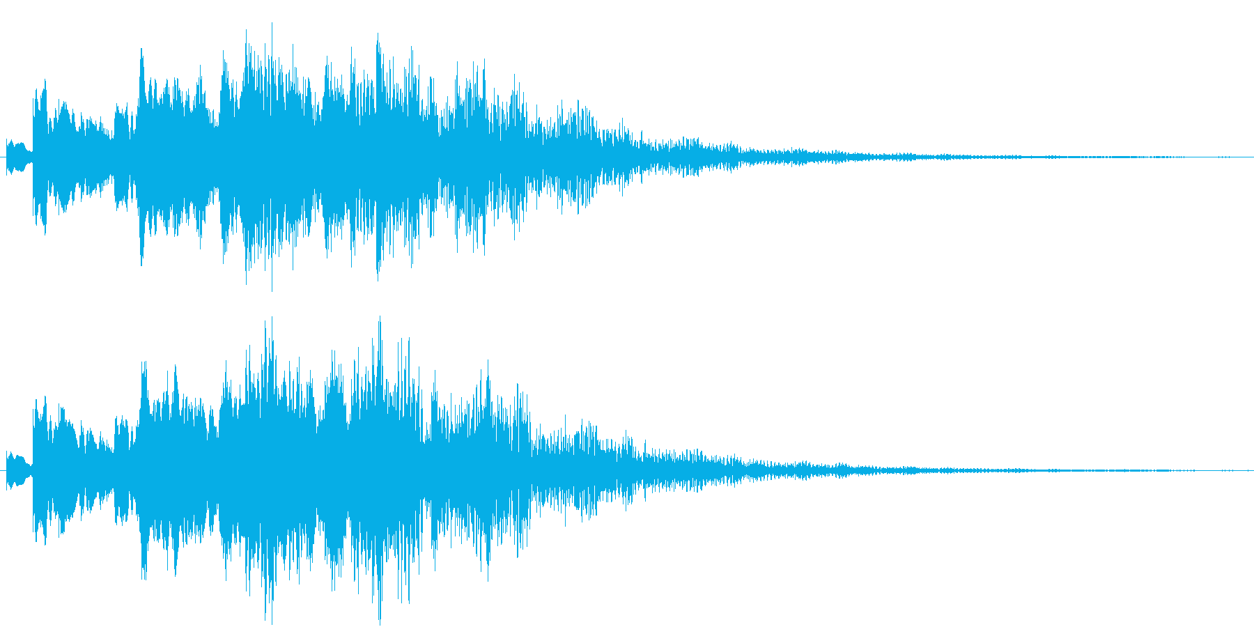 魔法を意識した短いシーン効果音です。の再生済みの波形