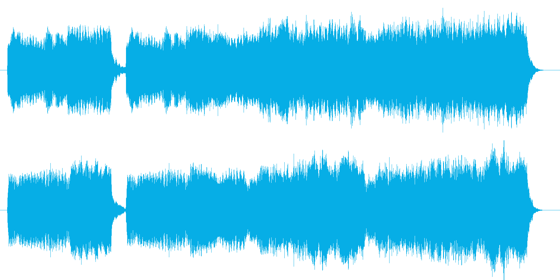 切ないストリングス&コーラス曲 ドラム無の再生済みの波形