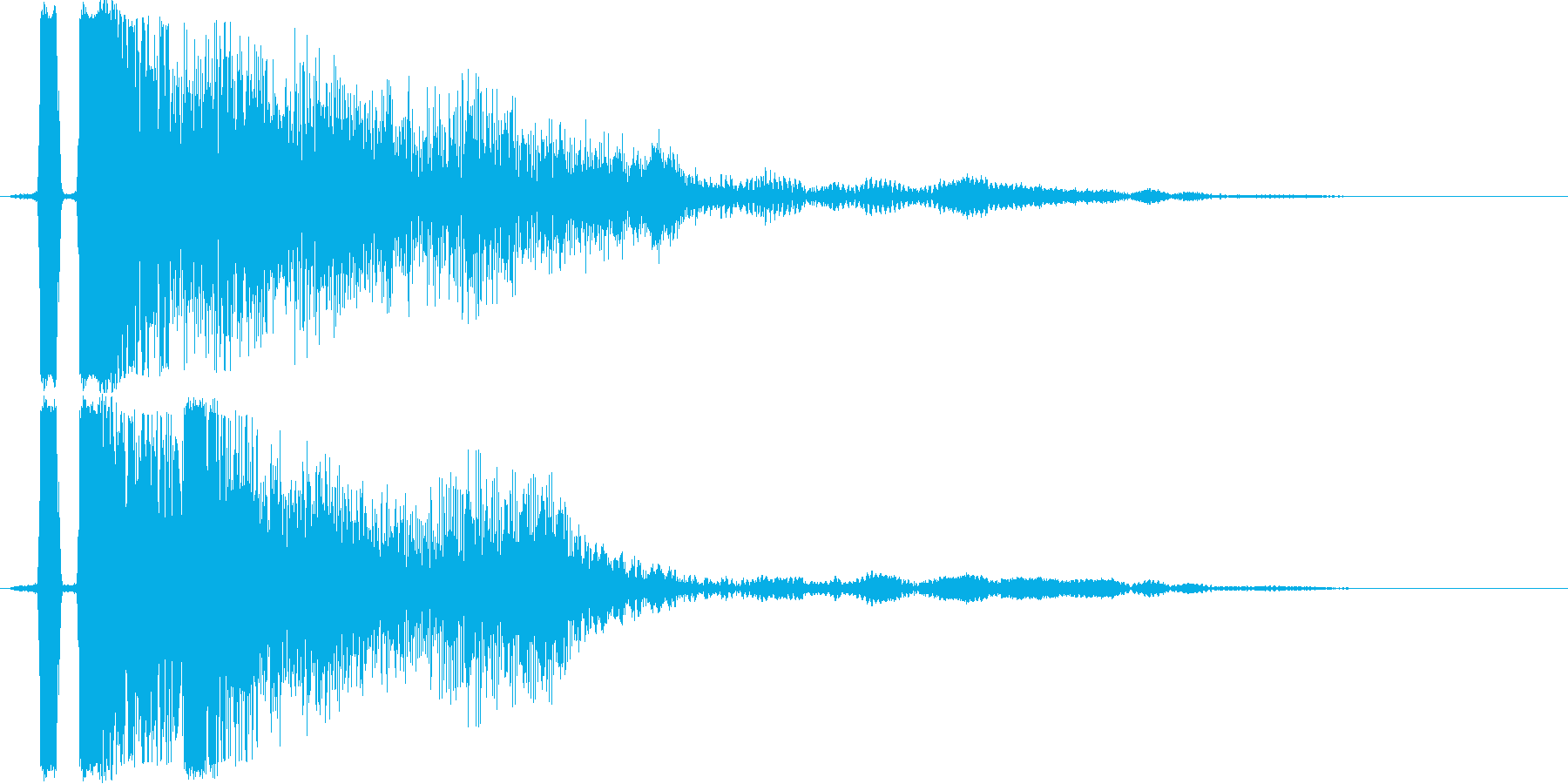 タッチ決定クリック、ボタン音に最適11!の再生済みの波形