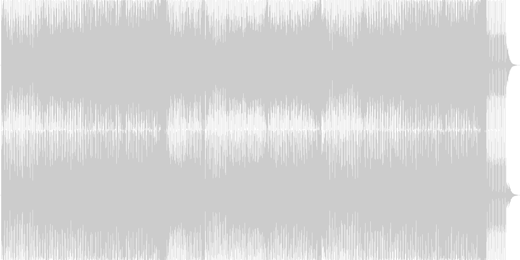 疾走感のあるトランス的BGMの未再生の波形