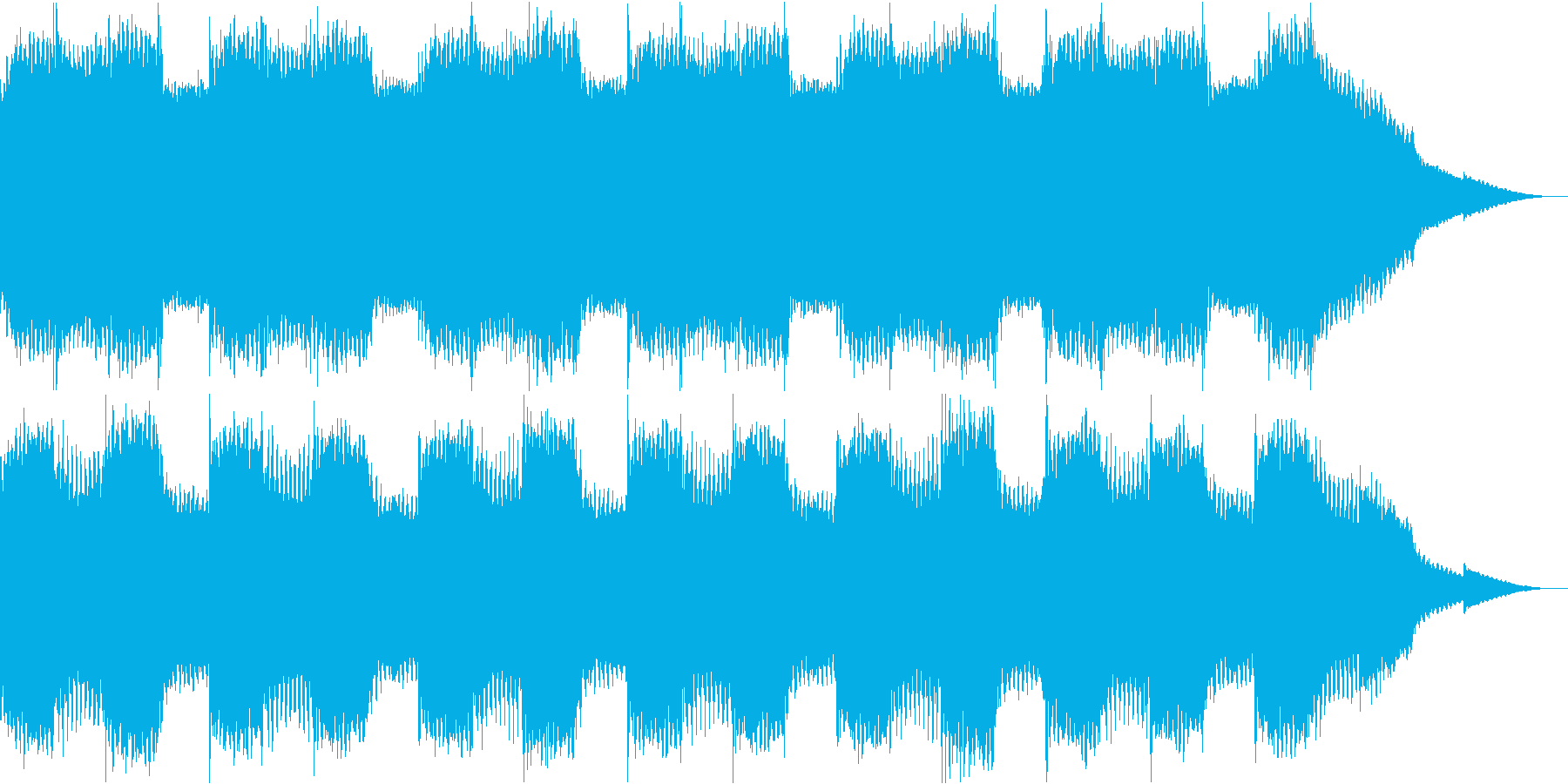 不気味なアンビエントホラー曲の再生済みの波形