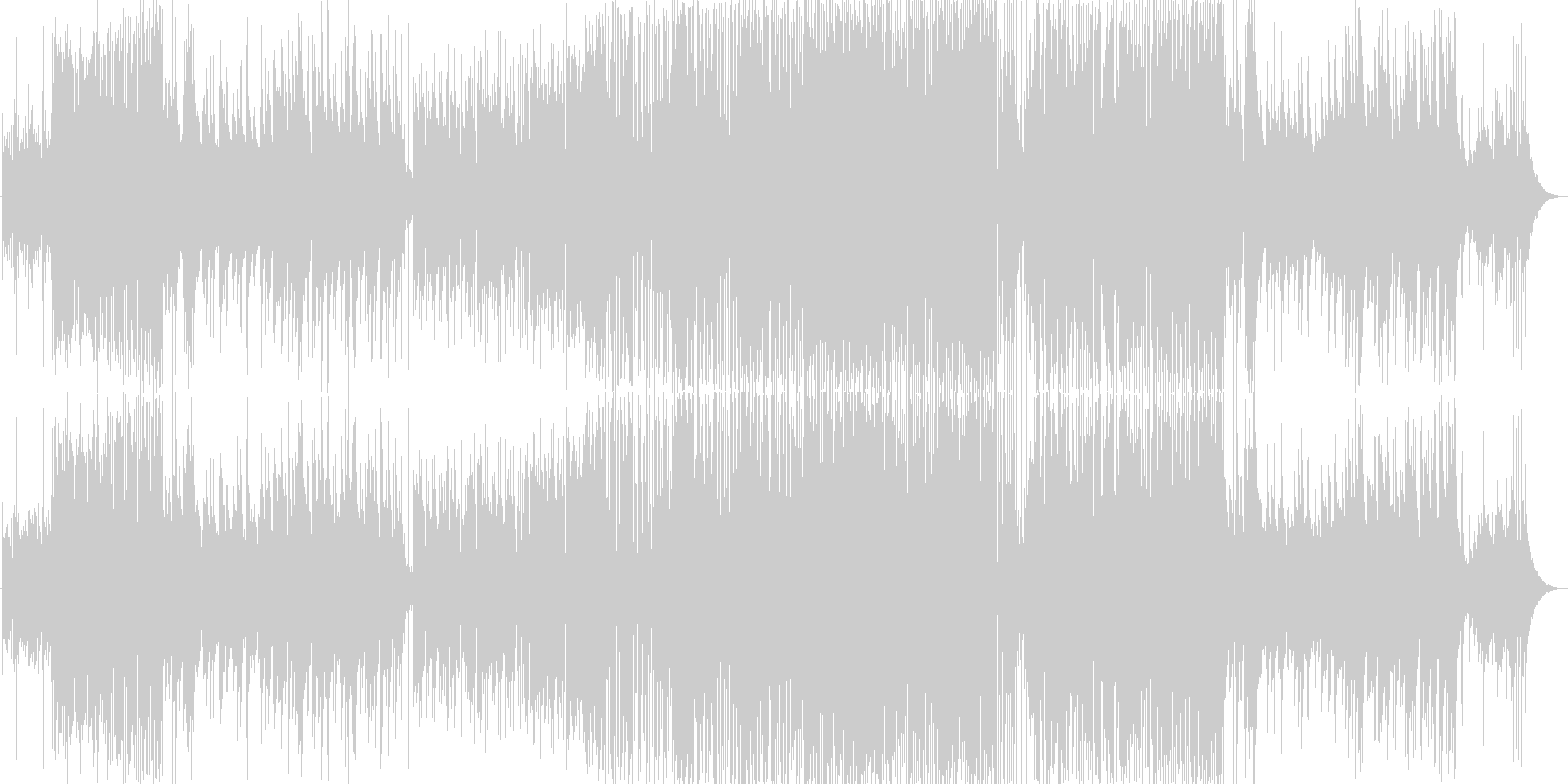 ピアノメインの幻想的で緊張感のある曲ですの未再生の波形