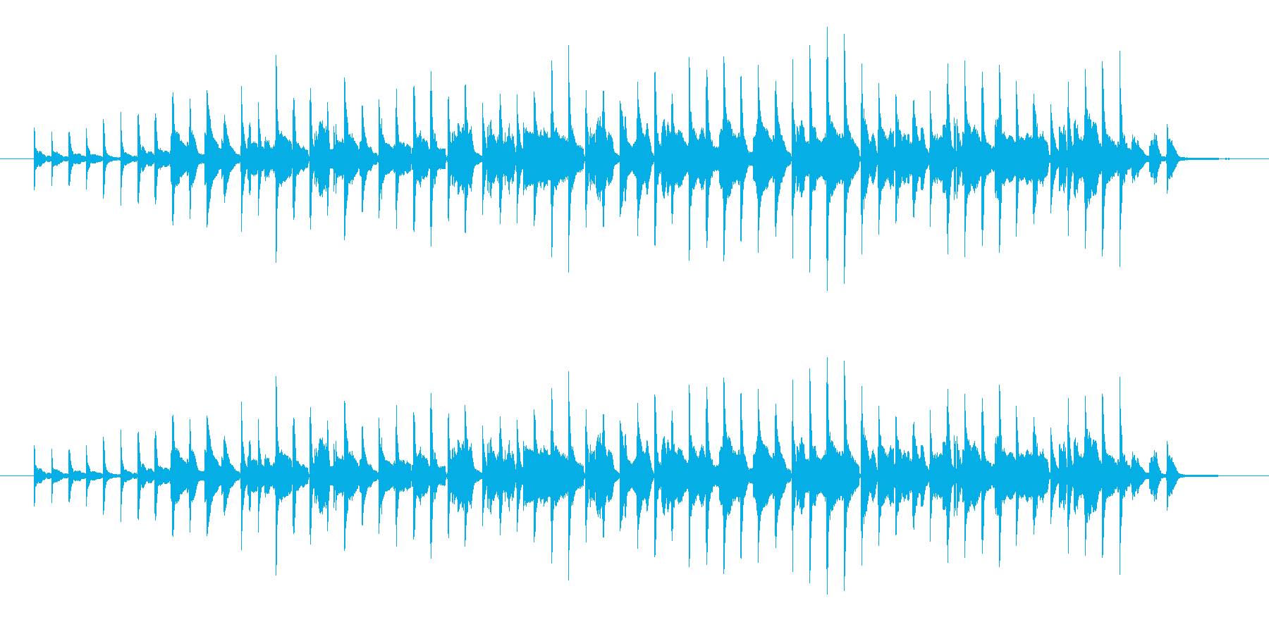 ピアノとサックスだけの曲です。景色プラ…の再生済みの波形