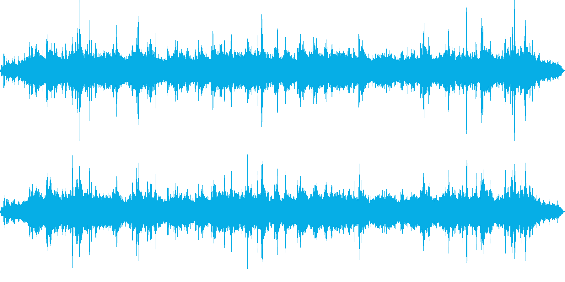 水面や滴の様子を電子音で表現していますの再生済みの波形