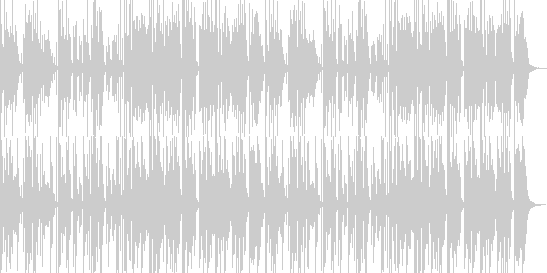 ほのぼのした民族音楽風のBGMの未再生の波形
