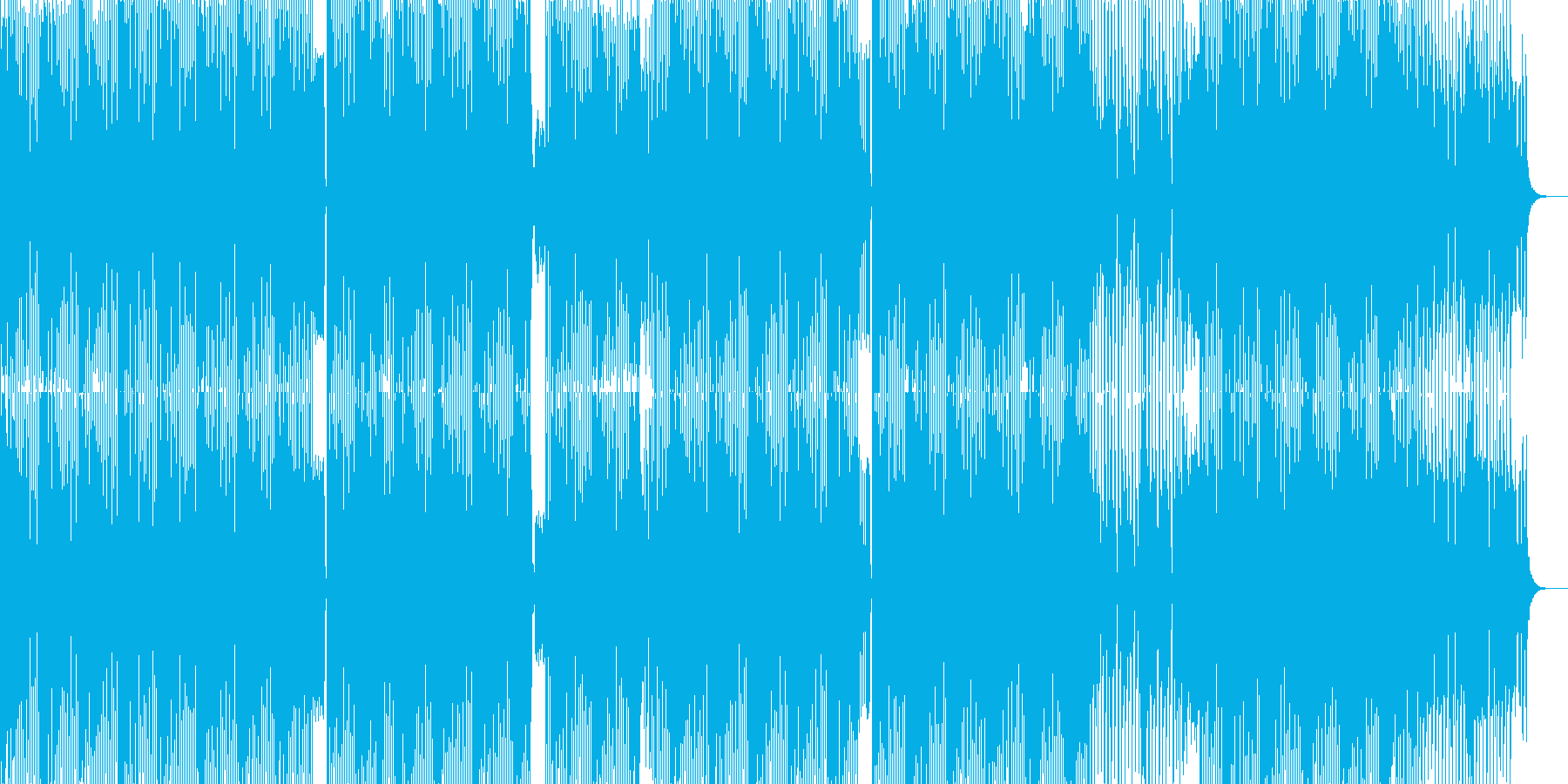 ゲーム/ランウェイ/コミカルなBGMの再生済みの波形