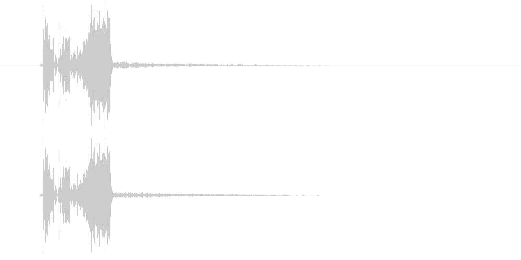 デュンシ(決定音)の未再生の波形