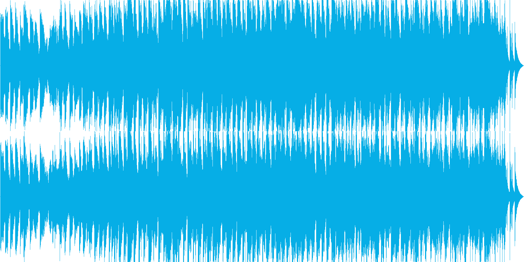アンビエント風のJpopバラードの再生済みの波形