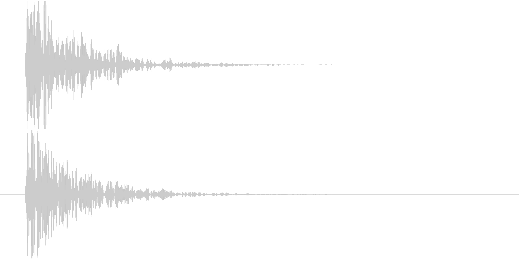 太鼓の音(低音)の未再生の波形