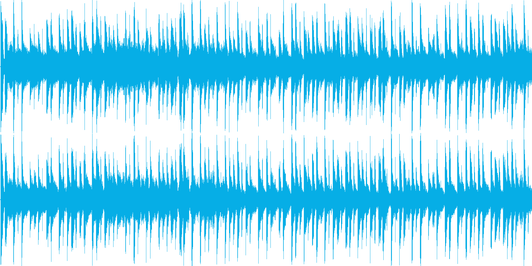 エレクトロなイメージをした楽曲です。の再生済みの波形