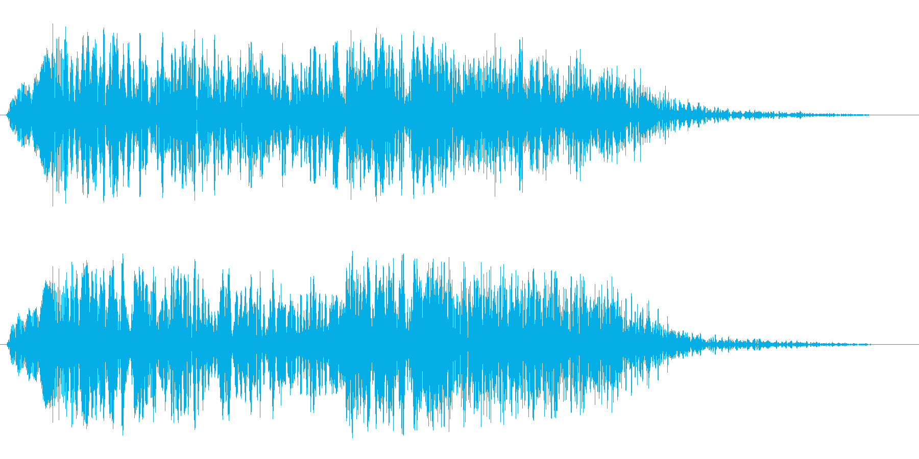 ビューンビョビョ(移動する効果音)の再生済みの波形