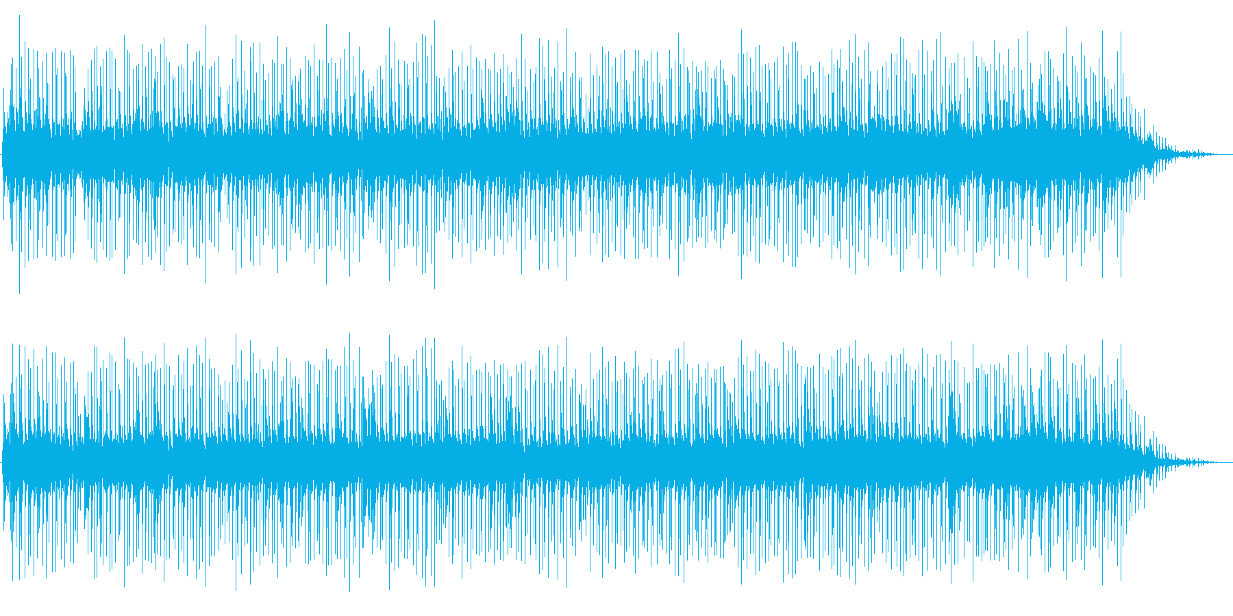 透明感のあるニューミュージックの再生済みの波形
