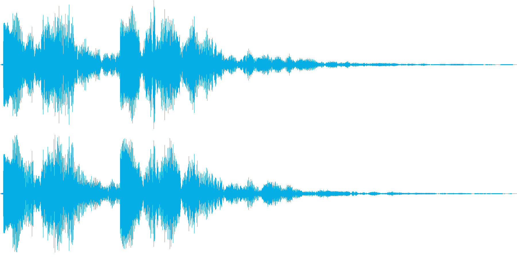 回復系(電子音)の再生済みの波形