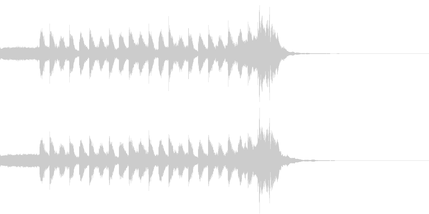 軽快で疾走感があるシンセ曲の未再生の波形