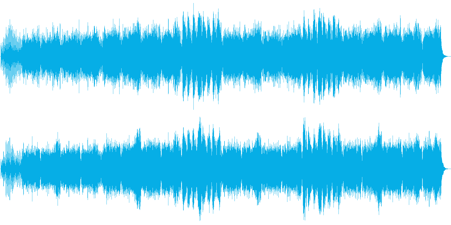 宇宙的な広がりのある曲、さわやか感もありの再生済みの波形