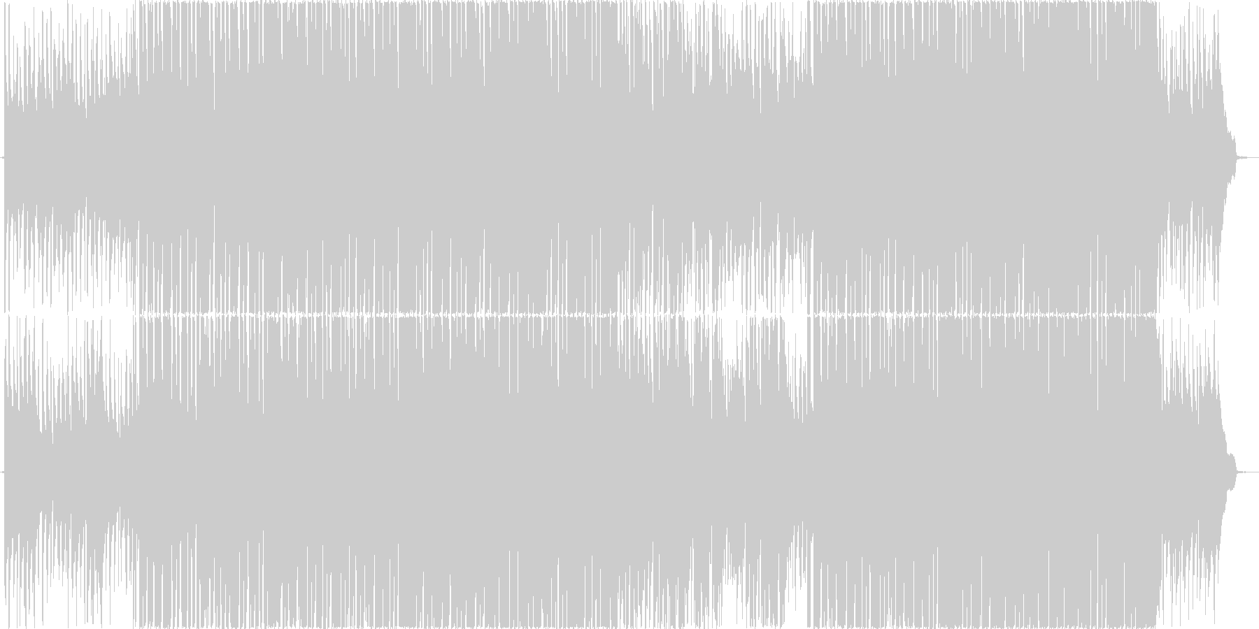 ウクレレの明るく楽しくなる曲の未再生の波形