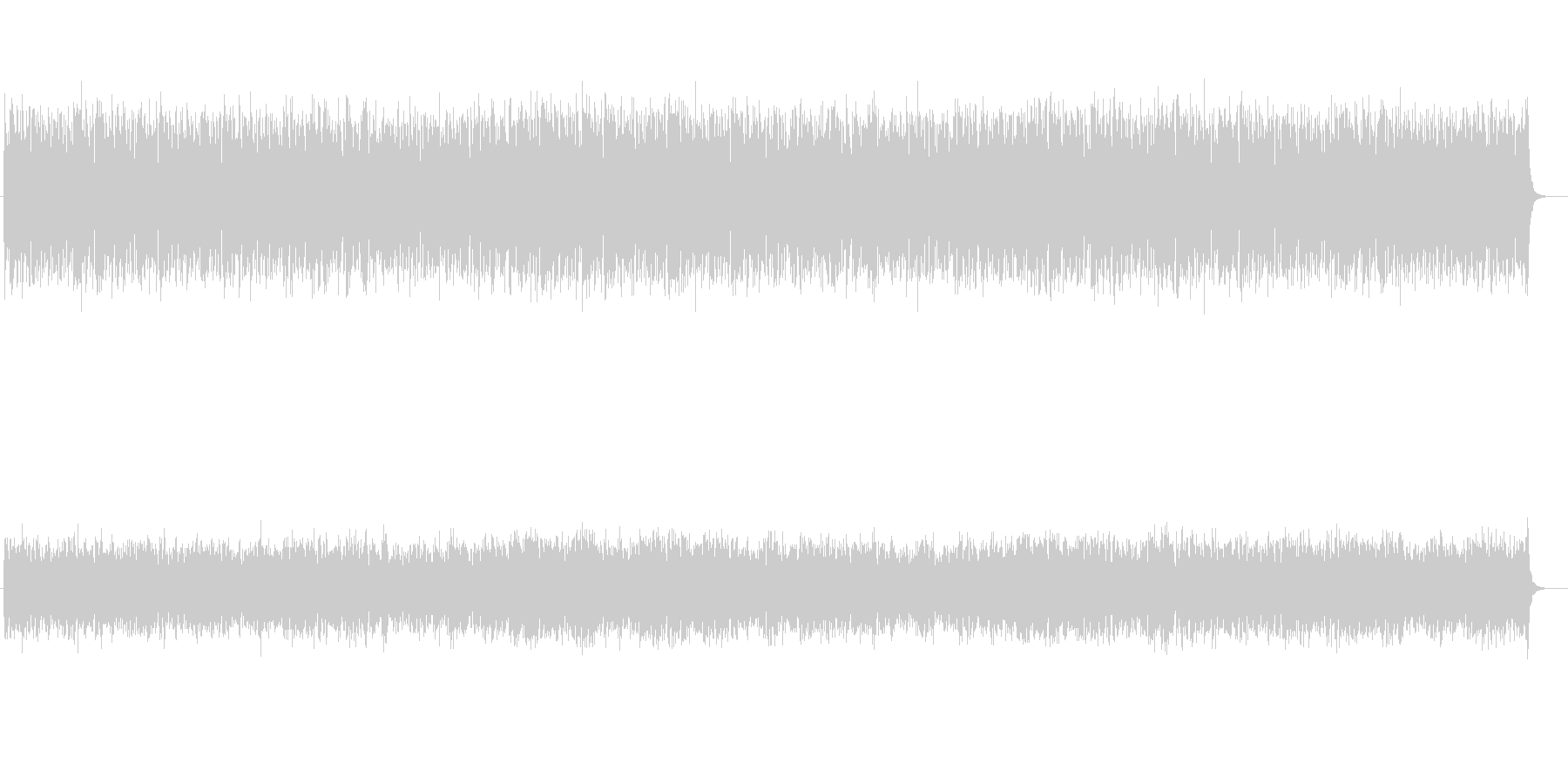 低音が響くヒーリングミュージックの未再生の波形
