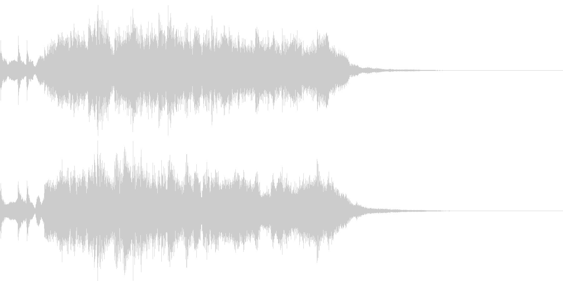 ゲームクリアな音の未再生の波形