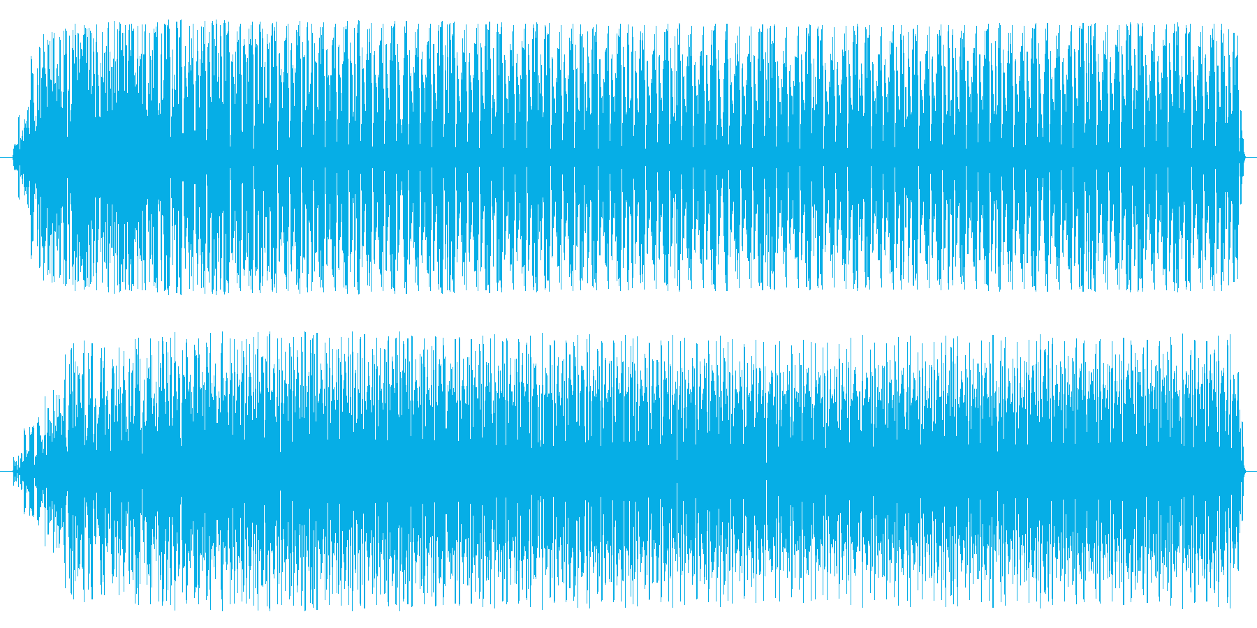 ブワ〜ダダダダ(エンジンが響く音)の再生済みの波形