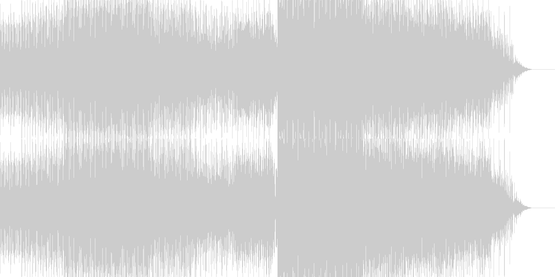 ブレイクビーツBGM4の未再生の波形