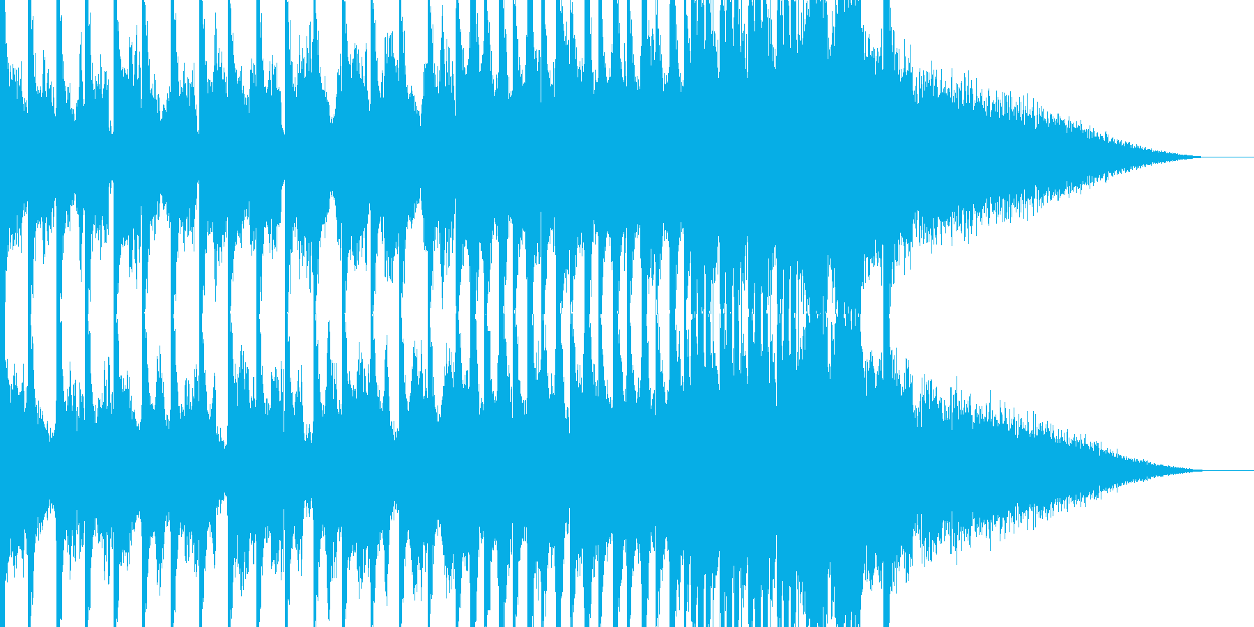 EDMシンセ&ドラムロールビルドアップの再生済みの波形