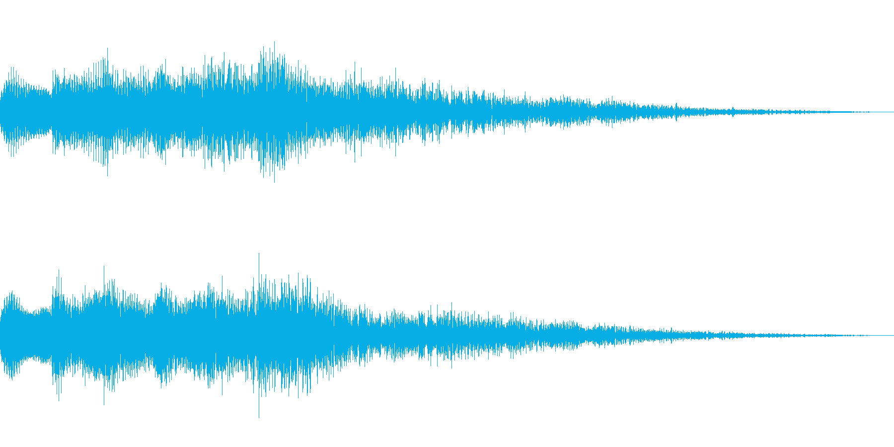 キランという音です。決定音、回復などにの再生済みの波形