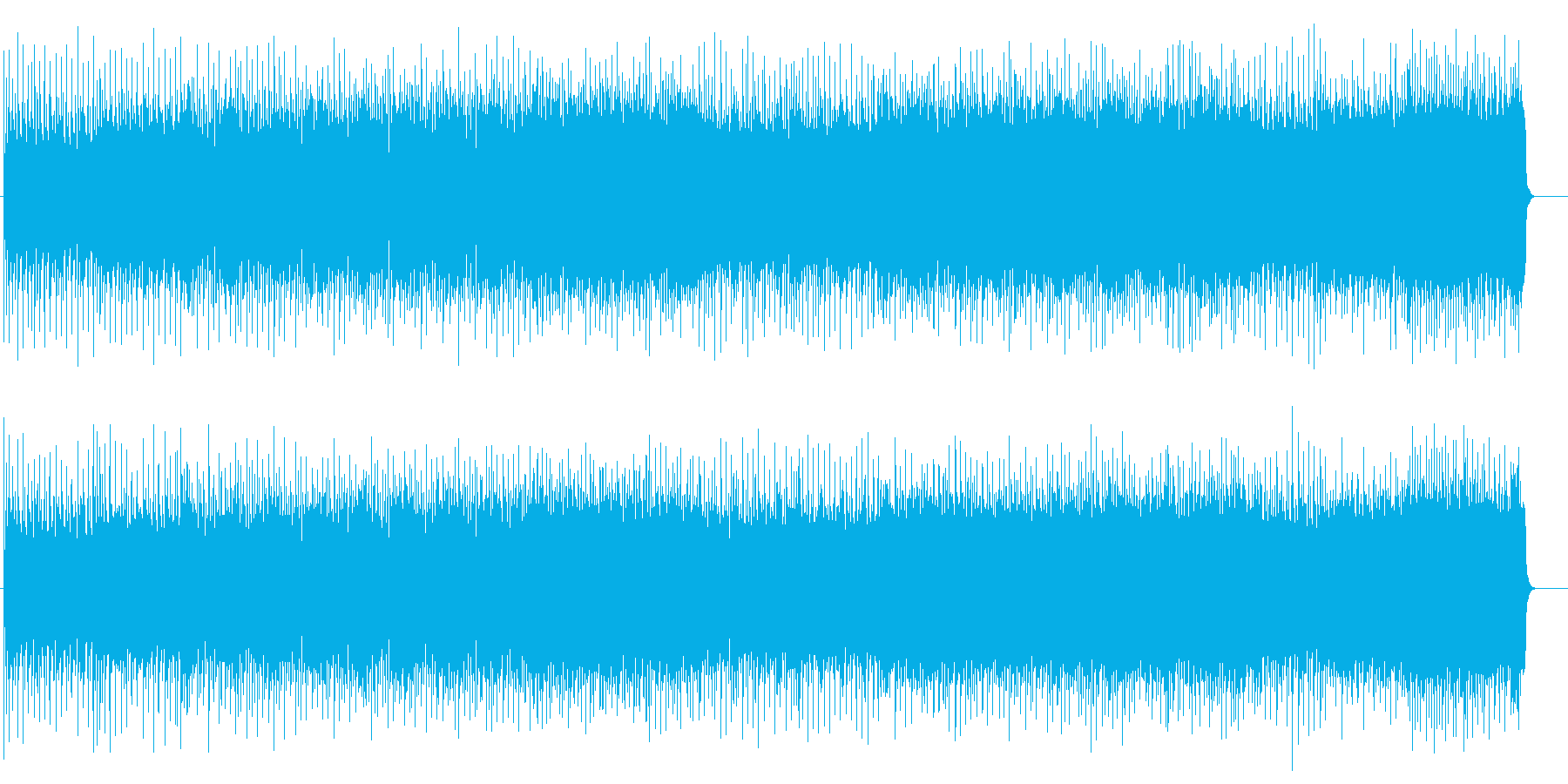 スリリングなマイナーヘヴィロックの再生済みの波形