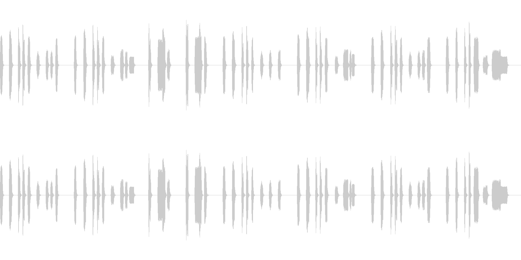 リコーダー単体で演奏された楽曲です。シ…の未再生の波形