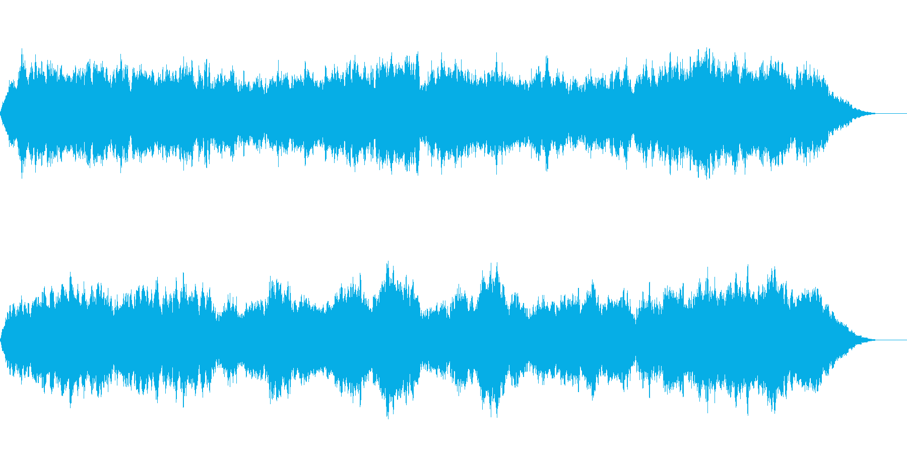 宇宙のように神秘的で壮大な曲の再生済みの波形