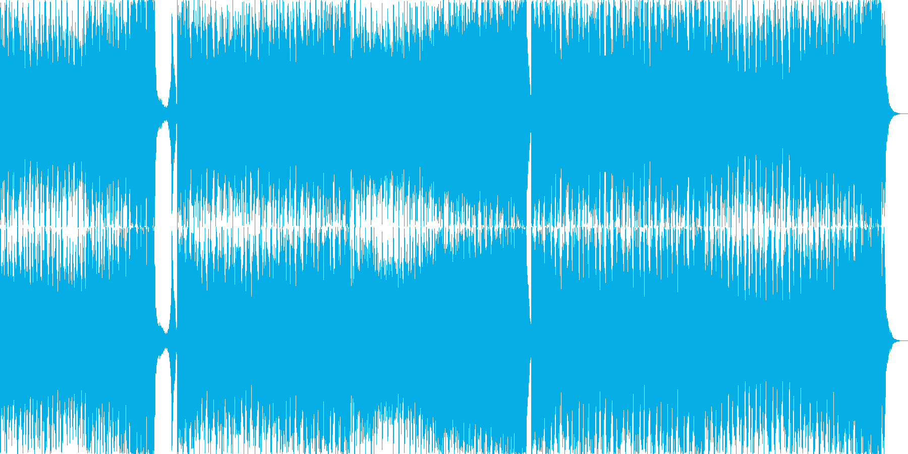 ハッピーダンスミュージックの再生済みの波形