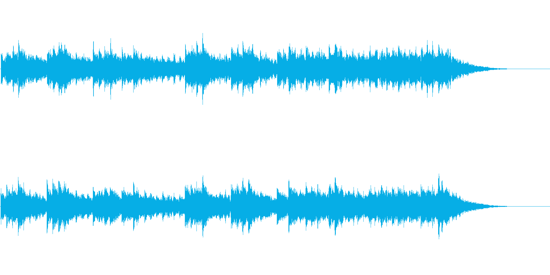 少しせつないシンセの曲ですの再生済みの波形
