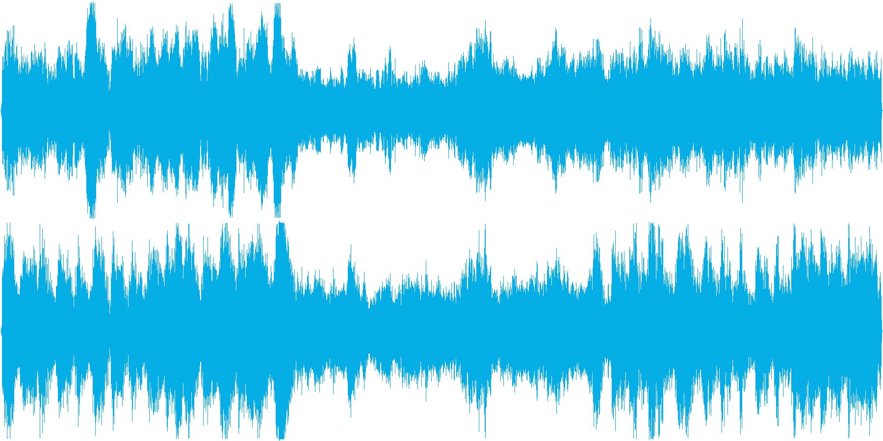 希望を感じるオーケストラ曲(ループなし)の再生済みの波形
